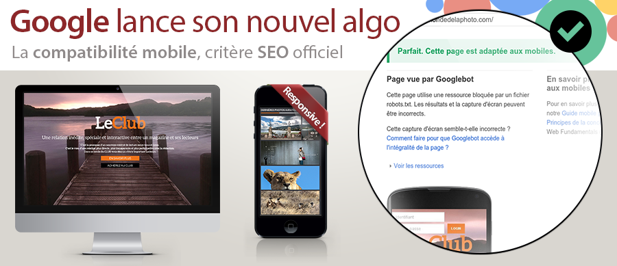 Google : un nouvel algorithme Mobile Friendly