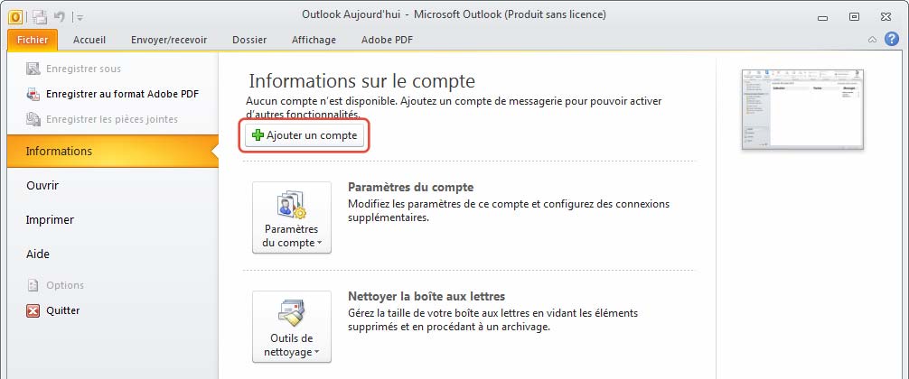 01 - Lire ses mails avec Outlook 2010