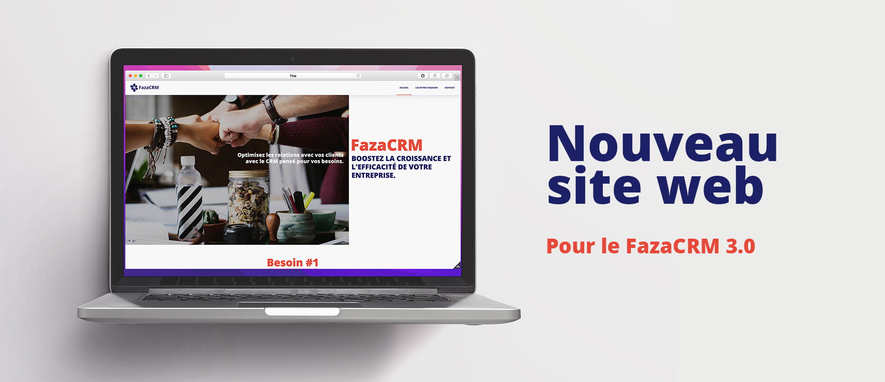 Nouveau site web pour le fazaCRM 3.0